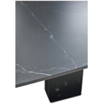 Стол BALDE 140 MATT BLACK MARBLE SOLID CERAMIC / BLACK, ®DISAUR