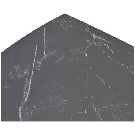 Стол BALDE 140 MATT BLACK MARBLE SOLID CERAMIC / BLACK, ®DISAUR 