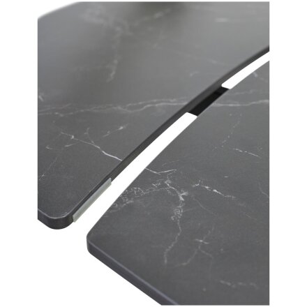 Стол BALDE 140 MATT BLACK MARBLE SOLID CERAMIC / BLACK, ®DISAUR 