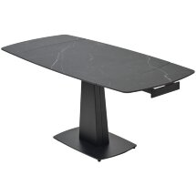 Стол BALDE 140 MATT BLACK MARBLE SOLID CERAMIC / BLACK, ®DISAUR