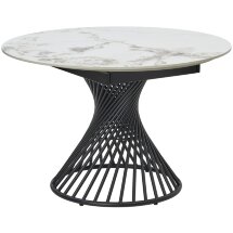 Стол BUENO 120 GLOSS GOLDEN JADE SOLID CERAMIC / BLACK, ®DISAUR