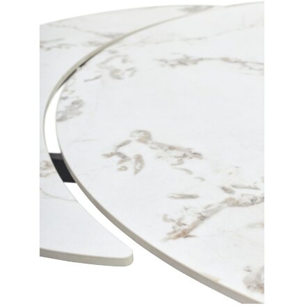 Стол BUENO 120 GLOSS GOLDEN JADE SOLID CERAMIC / BLACK, ®DISAUR 
