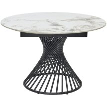 Стол BUENO 120 GLOSS GOLDEN JADE SOLID CERAMIC / BLACK, ®DISAUR