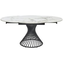 Стол BUENO 120 GLOSS GOLDEN JADE SOLID CERAMIC / BLACK, ®DISAUR