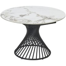 Стол BUENO 120 GLOSS GOLDEN JADE SOLID CERAMIC / BLACK, ®DISAUR