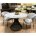 Стол BUENO 120 GLOSS GOLDEN JADE SOLID CERAMIC / BLACK, ®DISAUR 