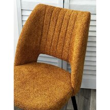 Стул LONDON UF998-06 бронза, букле / черный каркас / Товарный знак DISAUR