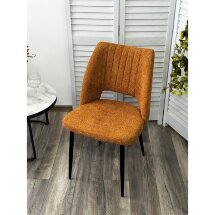 Стул LONDON UF998-06 бронза, букле / черный каркас / Товарный знак DISAUR