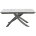 Стол ESTEBIO 160 GLOSS STATUARIO WHITE SOLID CERAMIC / Серый металлик, ®DISAUR 
