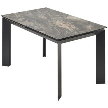 Стол CREMONA 180 KL-176, итальянская керамика/ Черный каркас, ®DISAUR