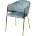Стул DILL PK6015-16 (VBP216) античный зеленый, велюр/ золотой каркас, М-City 