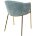 Стул DILL PK6015-16 (VBP216) античный зеленый, велюр/ золотой каркас, М-City 