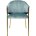 Стул DILL PK6015-16 (VBP216) античный зеленый, велюр/ золотой каркас, М-City 