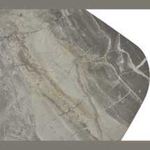 Стол MAGNUS 180 KL-80 Серый мрамор, итальянская керамика / Темно-серый каркас, ®DISAUR