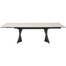 Стол YOAKIM 180 TL-102 Бежевый мрамор, испанская керамика / Темно-серый каркас, ®DISAUR