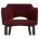 Стул на металлокаркасе Vener wine red 