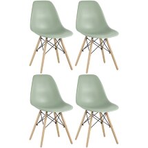 Стул Eames DSW серо-зеленый x4