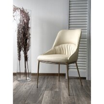 Стул ABRIOLA Milk Ti-02, PU / шампань, ®DISAUR