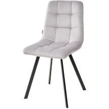 Стул CHILLI SQUARE BLUVEL-03 LIGHT GREY, велюр М-City