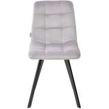 Стул CHILLI SQUARE BLUVEL-03 LIGHT GREY, велюр М-City
