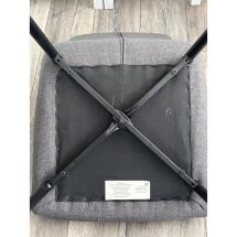 Стул CARACAS Barrel-83 Серый, ткань / черный каркас Товарный знак DISAUR