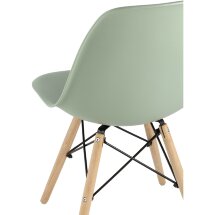 Стул Eames Style DSW серо-зеленый