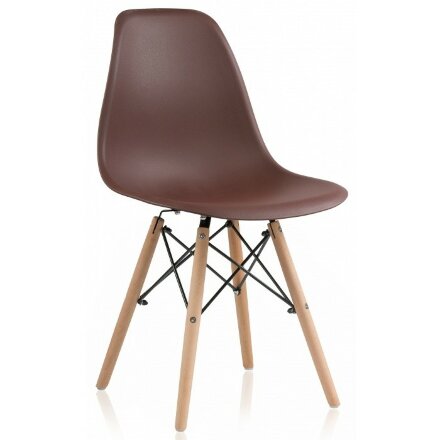 Пластиковый стул Eames PC-015 brown 