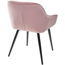 OLD Стул BREEZE G108-15 пепел розы, велюр/ черный каркас М-City