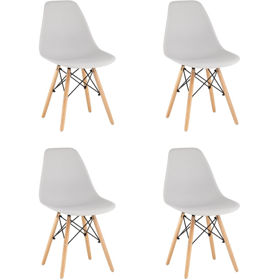 Стул Eames Style DSW светло-серый x4 