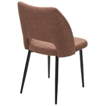 Стул LONDON UF995-05 карамельный, букле / черный каркас / Товарный знак DISAUR