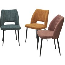 Стул LONDON UF995-05 карамельный, букле / черный каркас / Товарный знак DISAUR