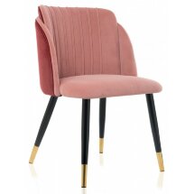 Стул на металлокаркасе Orly coral / red