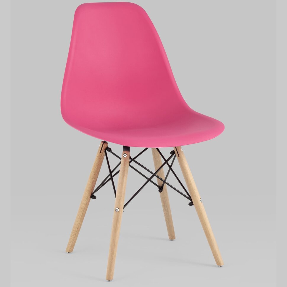 Стул Eames Style DSW маджента x4 Стул Eames Style DSW маджента x4