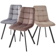 Стул CHILLI SQUARE BLUVEL-78 GREEN, велюр / черный каркас М-City