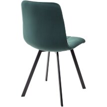 Стул CHILLI SQUARE BLUVEL-78 GREEN, велюр / черный каркас М-City
