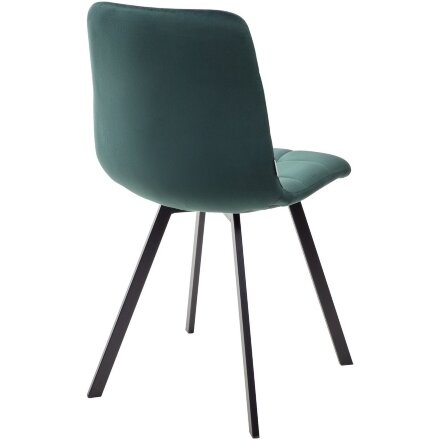 Стул CHILLI SQUARE BLUVEL-78 GREEN, велюр / черный каркас М-City 