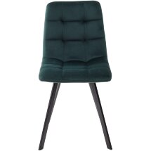Стул CHILLI SQUARE BLUVEL-78 GREEN, велюр / черный каркас М-City