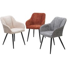 Стул REFLET 3018-10 бежевый, шенилл / черный каркас, ®DISAUR