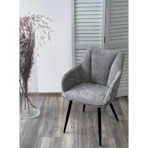 Стул REFLET 3018-17 серый, шенилл / черный каркас, ®DISAUR