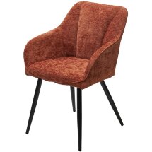 Стул REFLET 3018-09 терракотовый, шенилл / черный каркас, ®DISAUR