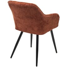 Стул REFLET 3018-09 терракотовый, шенилл / черный каркас, ®DISAUR