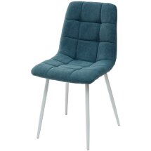 Стул CHILLI UF860-12B зеленый хром, ткань/ белый каркас М-City