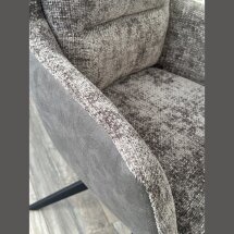 Стул GARLAND 360 град. поворот. HAGA-16 Серый, ткань/ GINO-457 Серый, ткань/ Черный, ®DISAUR