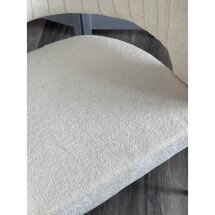 Стул SNUG 3018-01 белый, шенилл / черный каркас, ®DISAUR