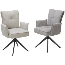 Стул PONCE 360 град. поворот. Brego-31 Бежевый, ткань/ XD841-06 Коричневый, букле/ Черный, ®DISAUR