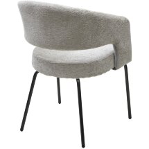 Стул SNUG 3018-03 светло-серый, шенилл / черный каркас, ®DISAUR