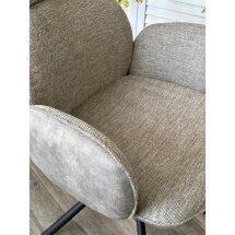 Стул VARDY 360 град.поворот. Brego-07 Серый, ткань/ 7525-180 Серый, велюр/Черный, ®DISAUR