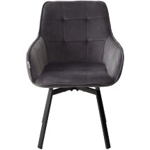 Стул MAVERICK 360 град. поворот. BLUVEL-14 GREY/ черный каркас, М-City