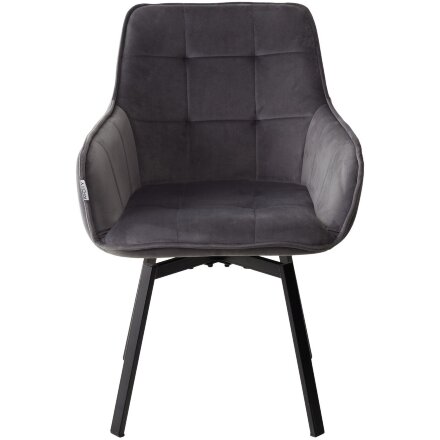 Стул MAVERICK 360 град. поворот. BLUVEL-14 GREY/ черный каркас, М-City 