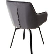 Стул MAVERICK 360 град. поворот. BLUVEL-14 GREY/ черный каркас, М-City